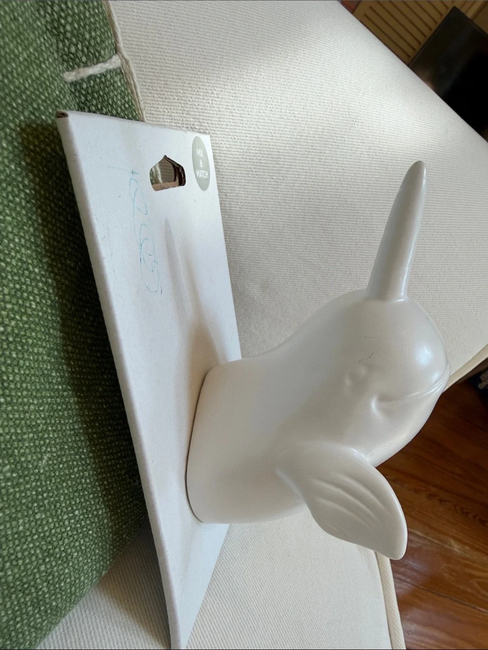 Narwhal wall decor hook. NWT